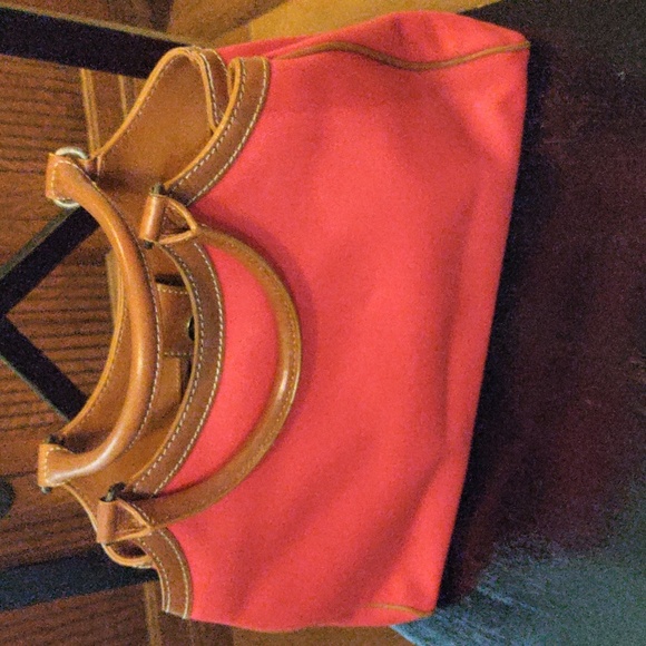 Fossil red canvas bag. GW1 - Picture 1 of 5